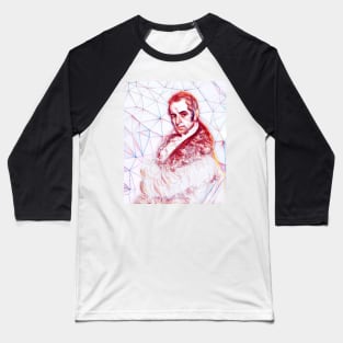 Washington Irving Portrait | Washington Irving line art Baseball T-Shirt